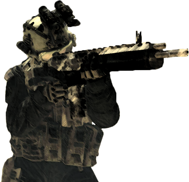 Callof Duty Soldier Aiming PNG Image