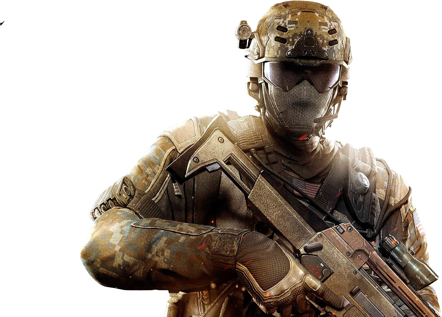 Callof Duty Soldier Readyfor Combat PNG Image