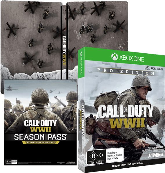 Callof Duty W W I I Season Pass Pro Edition Packaging PNG Image