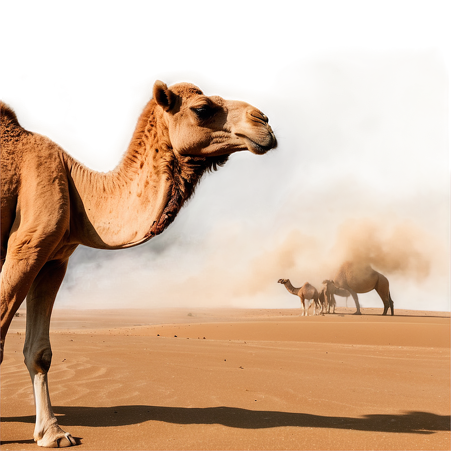 Camel In Sandstorm Png 38 PNG Image