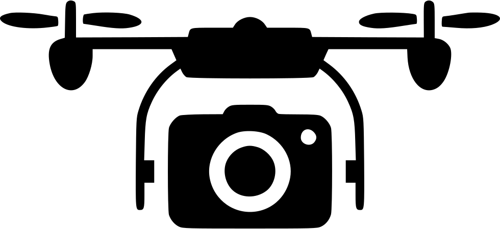 Camera Drone Silhouette PNG Image