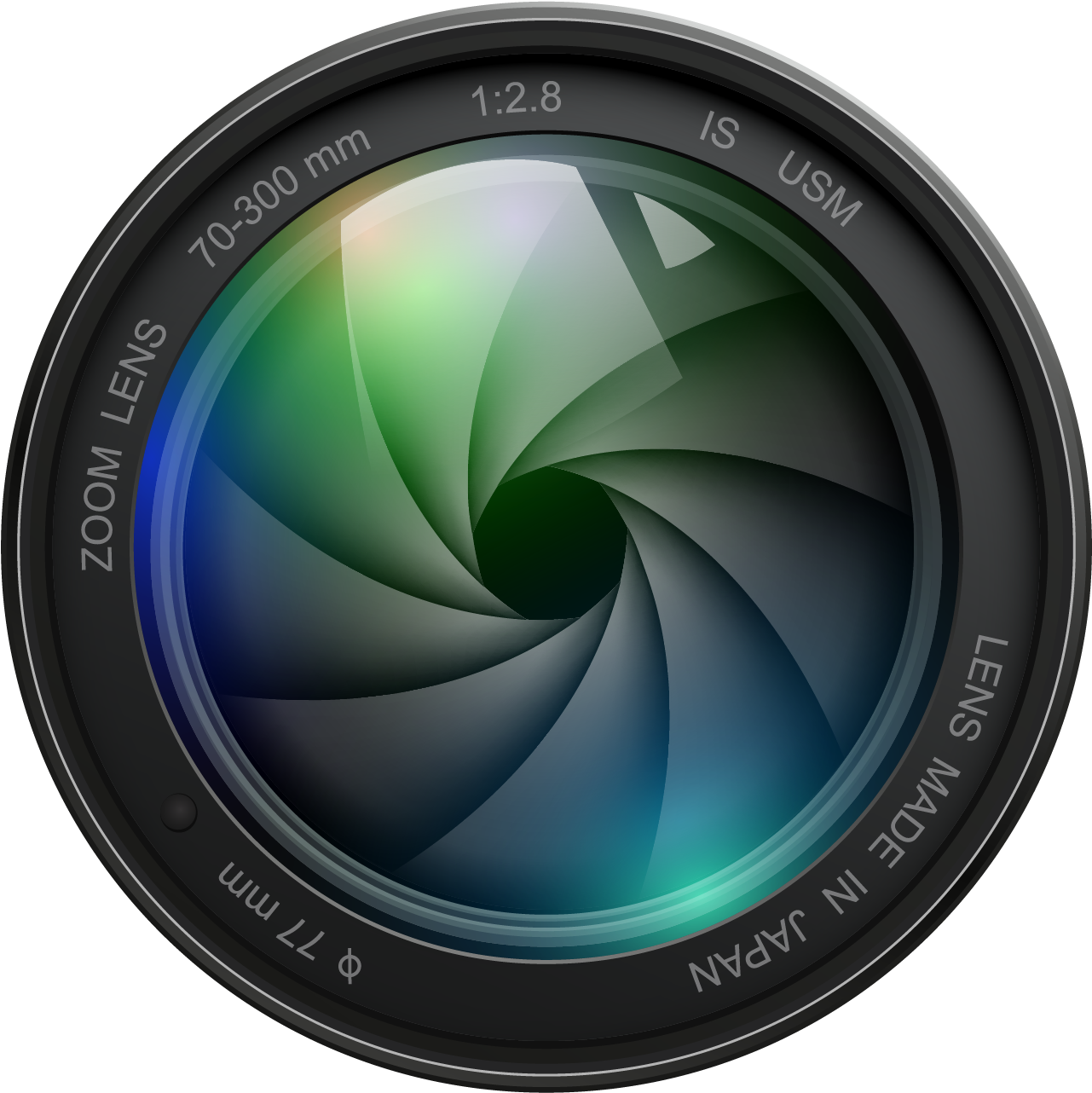 Camera Lens Aperture Design PNG Image