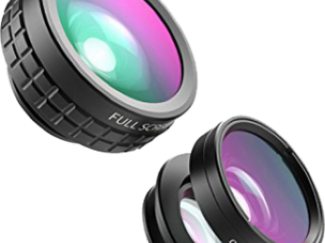 Camera Lens Duo Full Scope View PNG Image