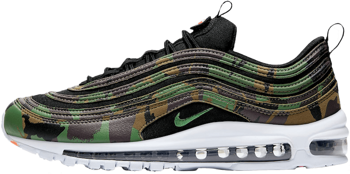 Camo Air Max97 Sneakers PNG Image