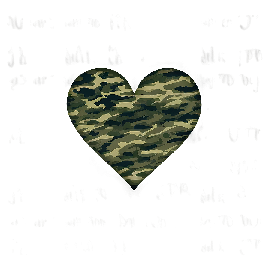 Camo Heart Graphic Png 22 PNG Image