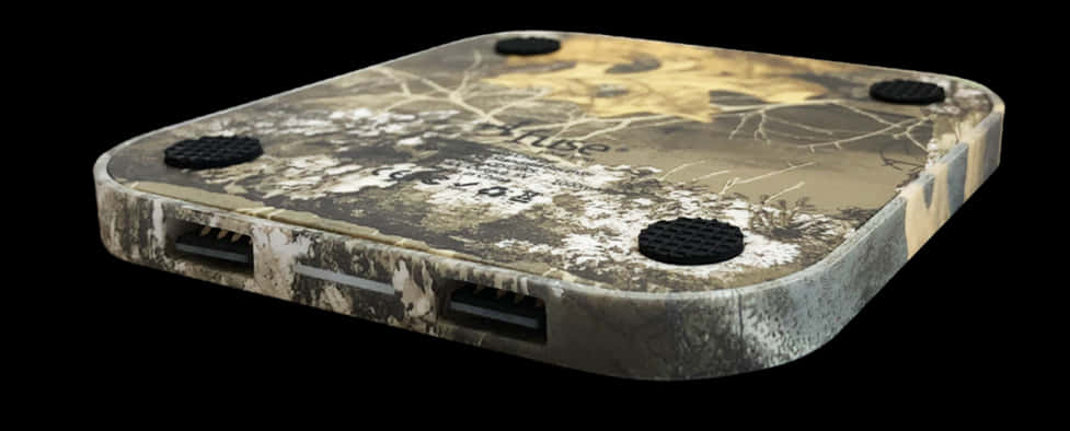 Camo Pattern Portable Charger PNG Image