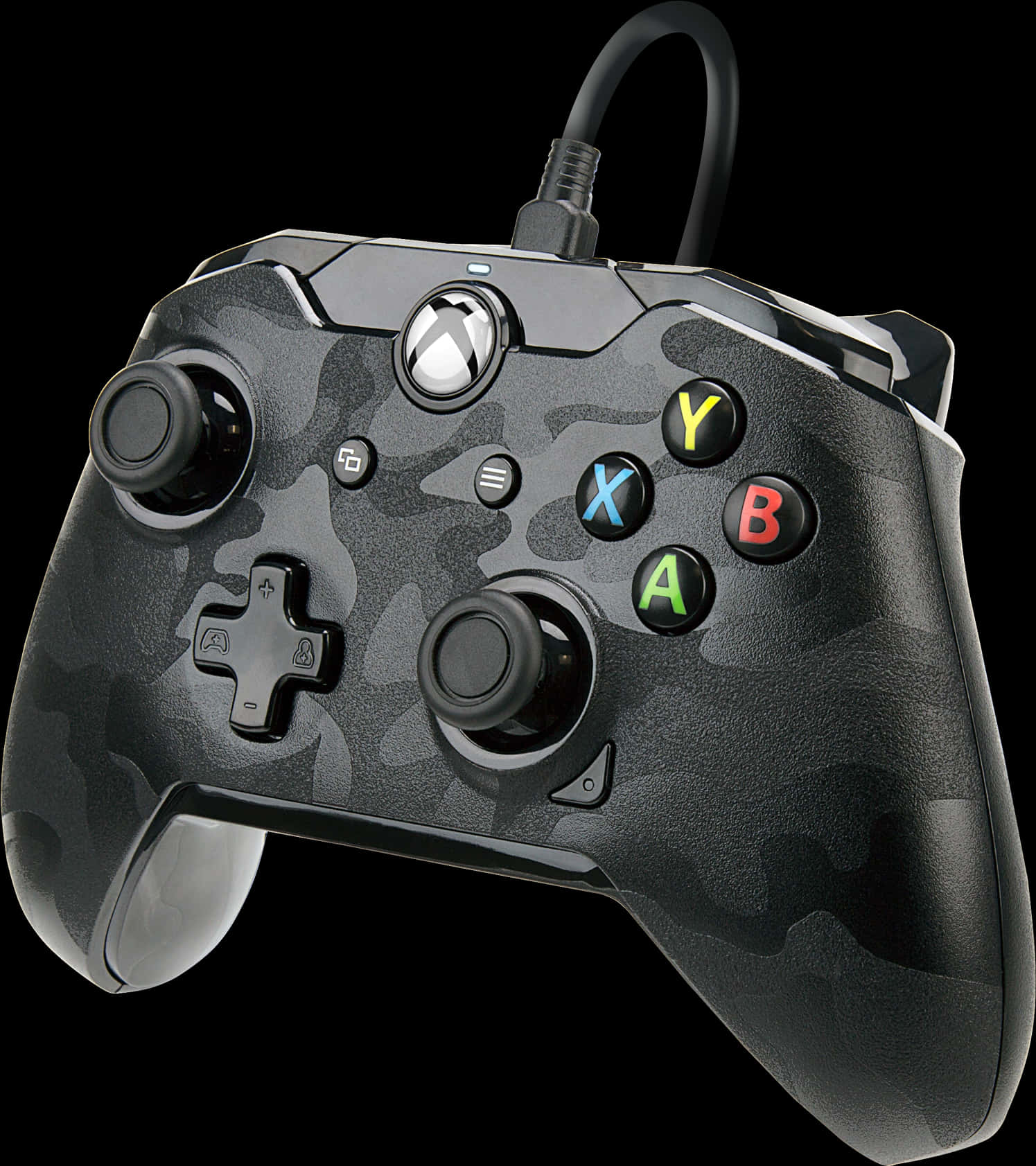 Camo Pattern Xbox Controller PNG Image