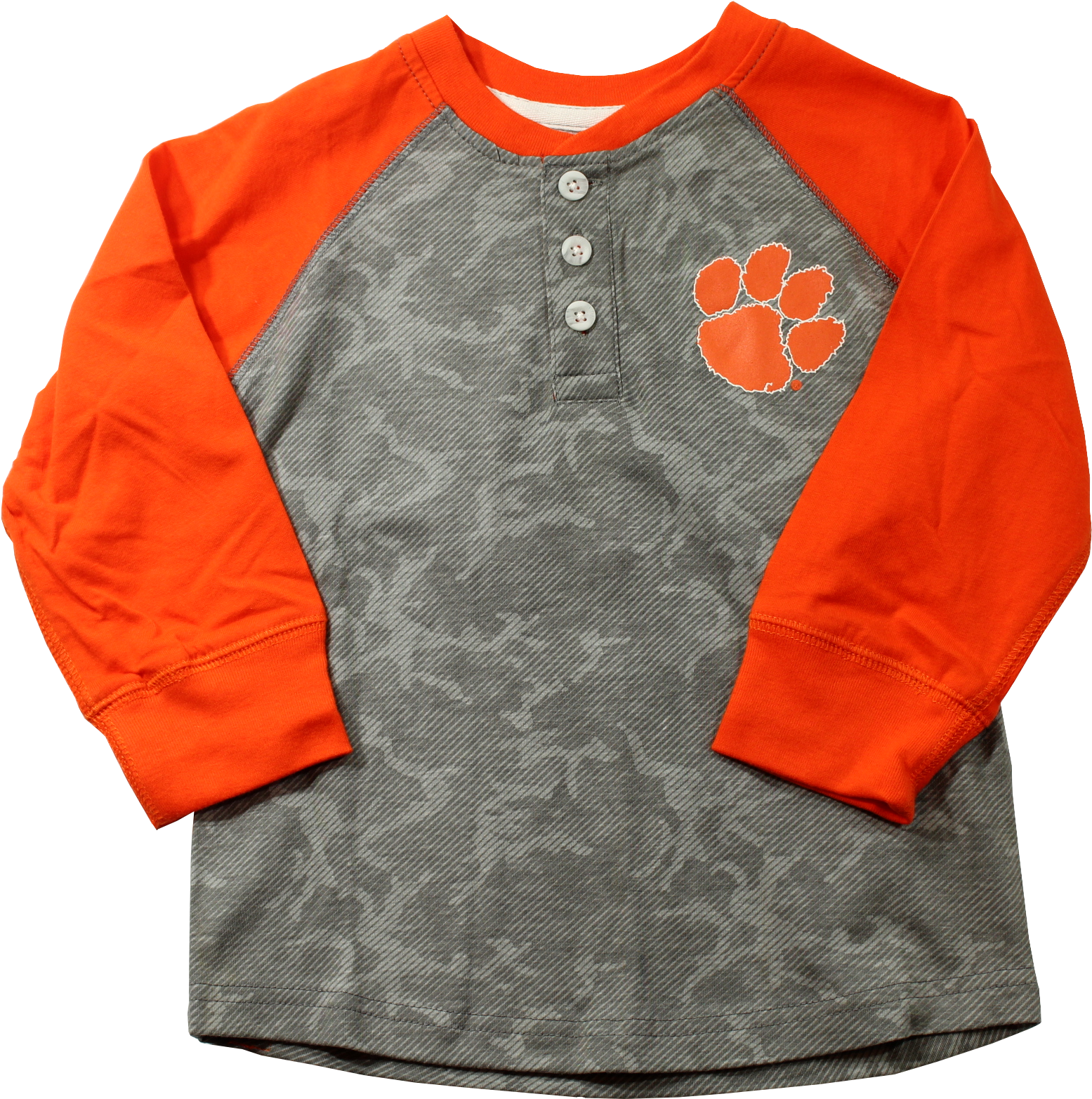 Camo Sleeve Baseball Tee PNG Image