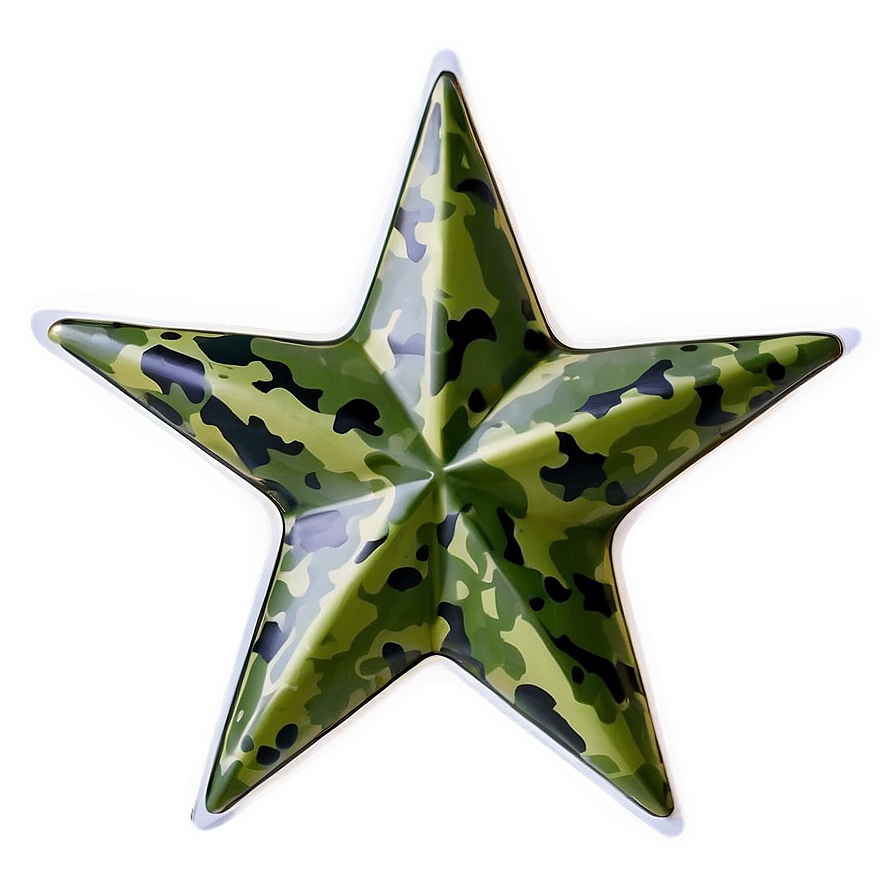 Camo Star Design Png 05062024 PNG Image