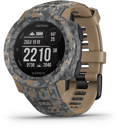 Camo Tactical Smartwatch Garmin PNG Image