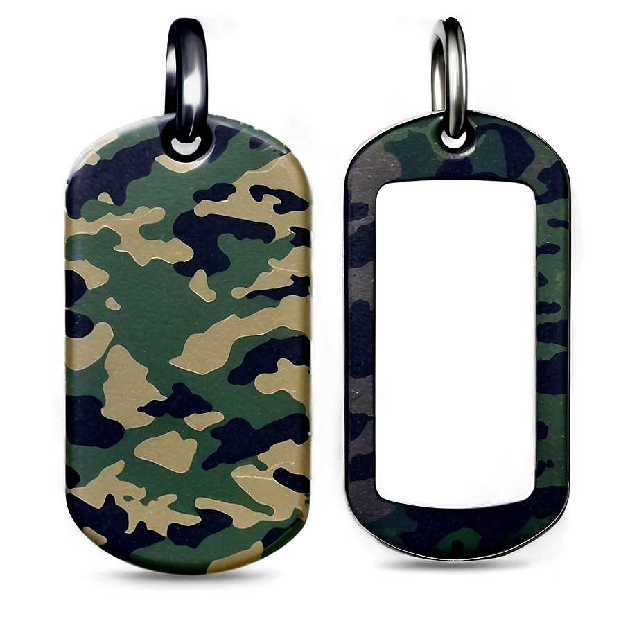 Camouflage Dog Tag Png Udg32 PNG Image