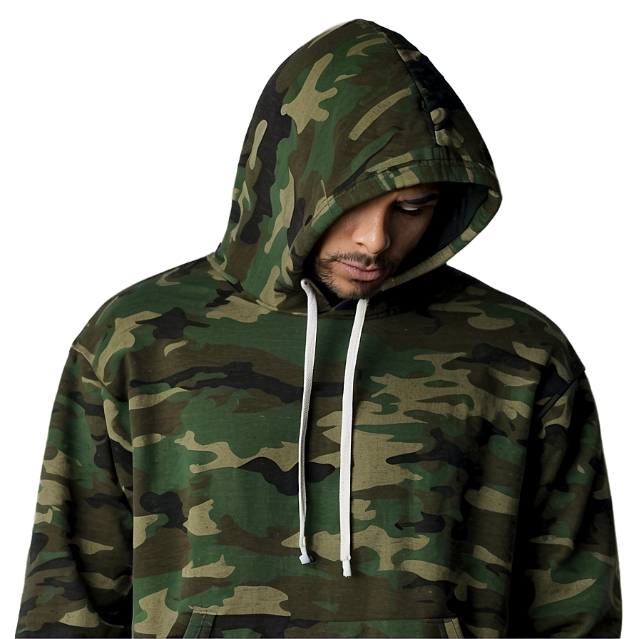 Camouflage Hoodie Strings Png 19 PNG Image