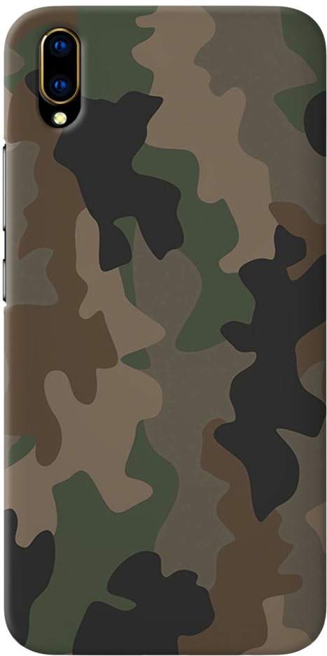 Camouflage Phone Case Design PNG Image