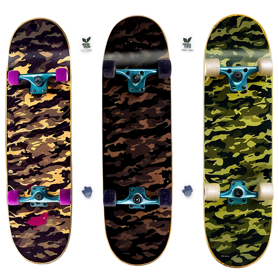 Camouflage Skateboard Deck Template Png 50 PNG Image