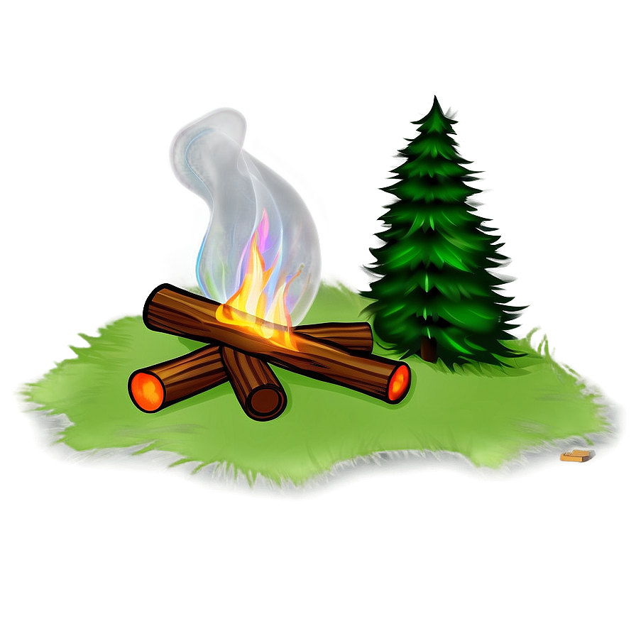 Campfire And Pine Trees Png 97 PNG Image