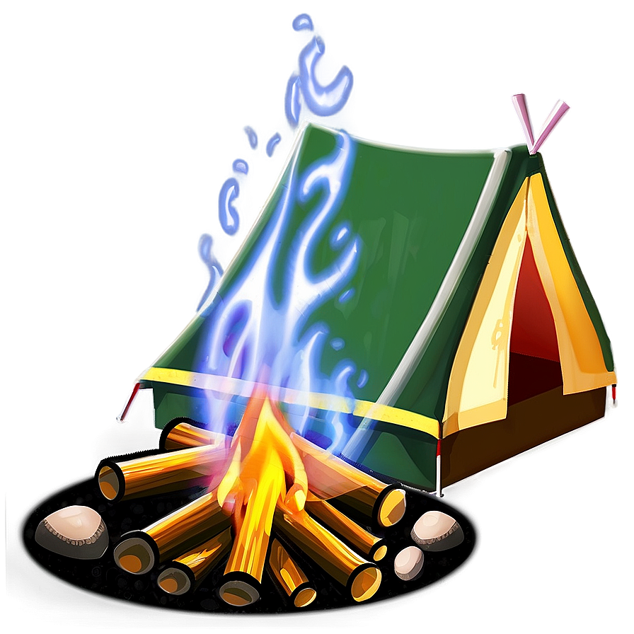 Campfire And Tent Png 19 PNG Image