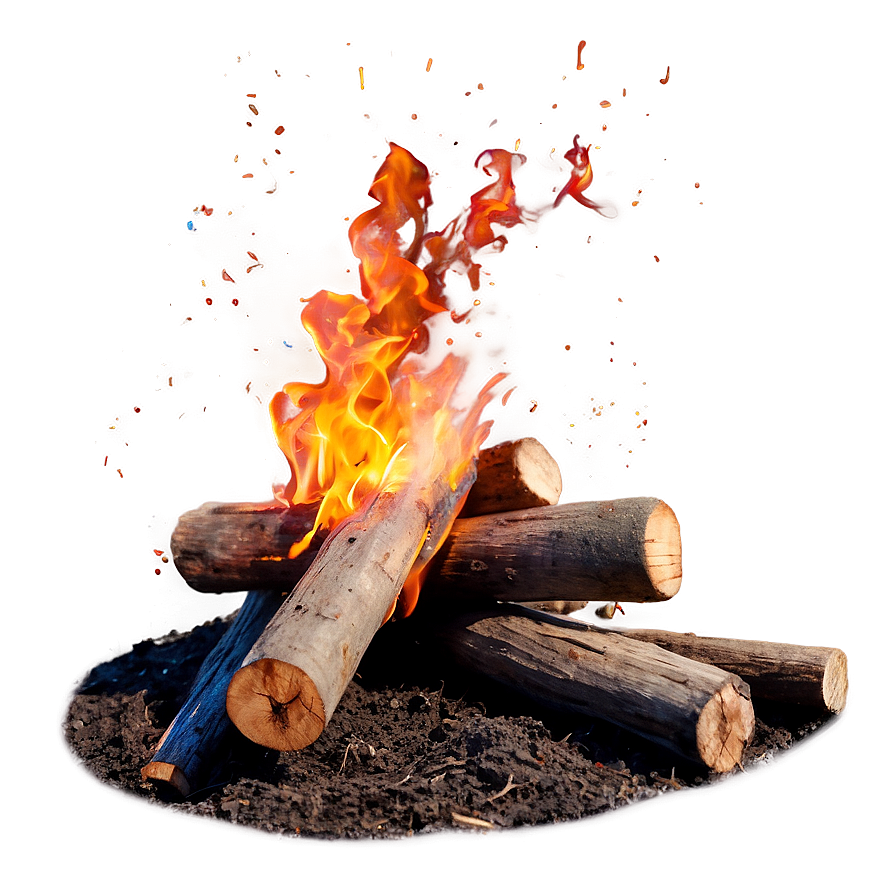 Campfire Sparks Flying Png Ike PNG Image