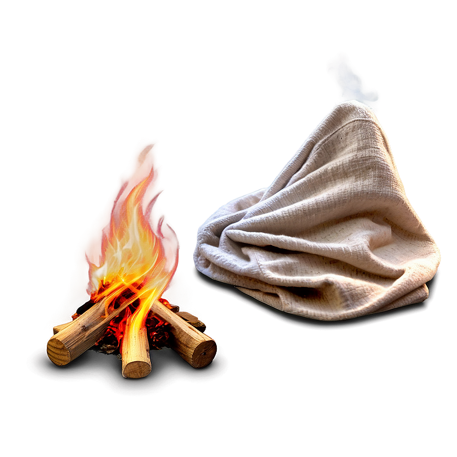 Campfire With Wool Blankets Png 14 PNG Image