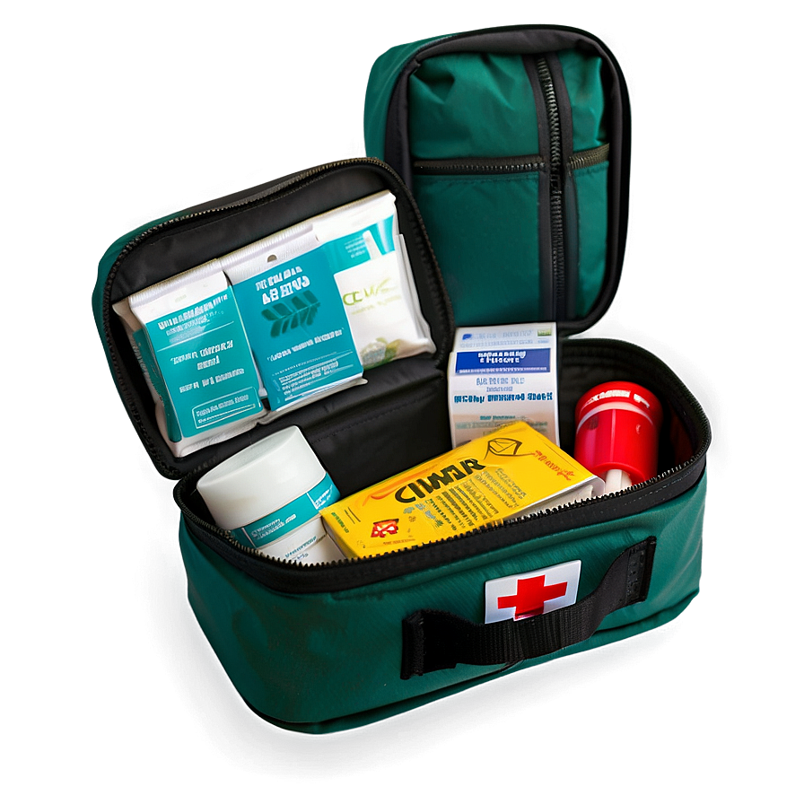 Camping First Aid Kit Essentials Png Bxb87 PNG Image