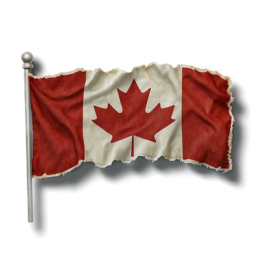 Canada Flag In Vintage Stamp Png Uwx PNG Image