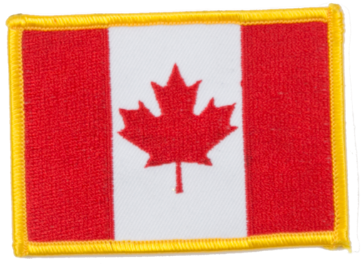 Canada Flag Patch Embroidery PNG Image