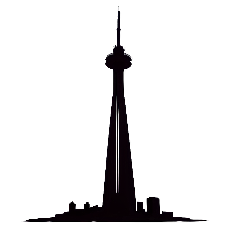 Canada's Cn Tower Silhouette Png 55 PNG Image