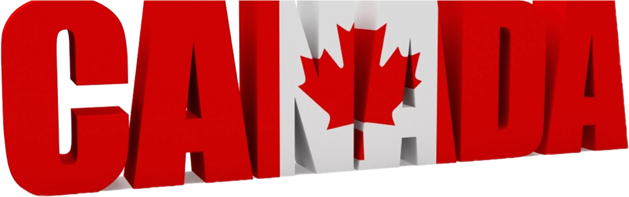 Canada3 D Text Flag PNG Image