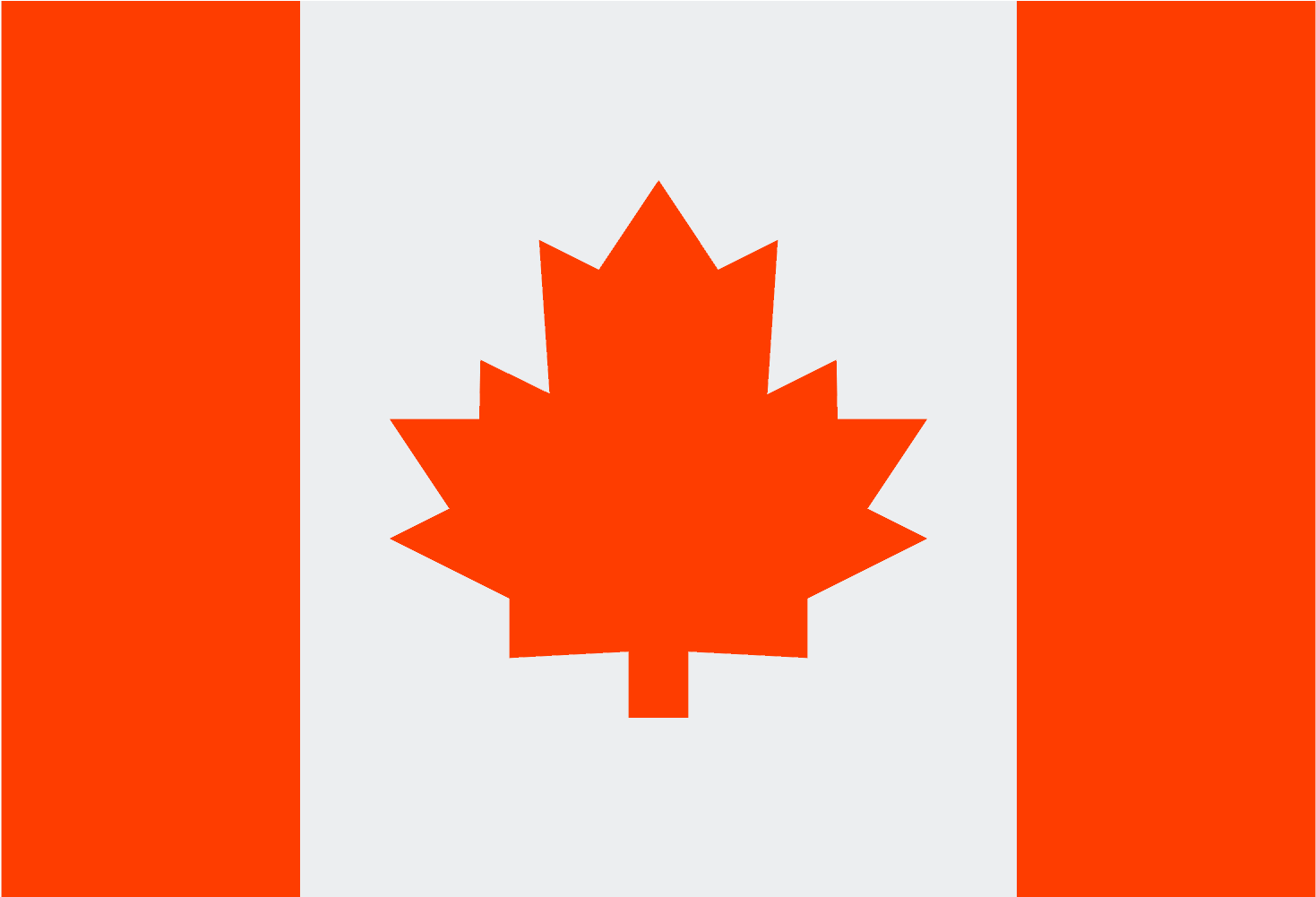 Canadian Flag Red White Maple Leaf PNG Image