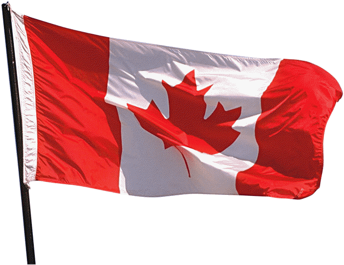 Canadian Flag Waving PNG Image