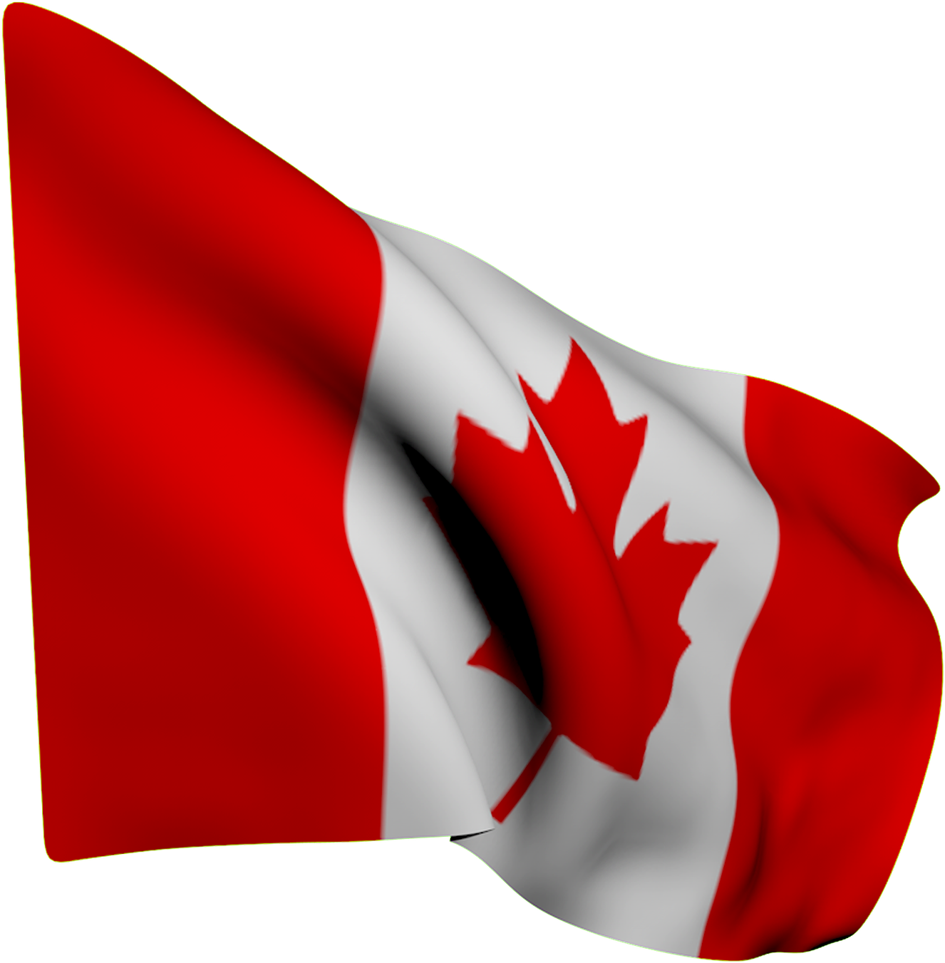 Canadian Flag Waving PNG Image