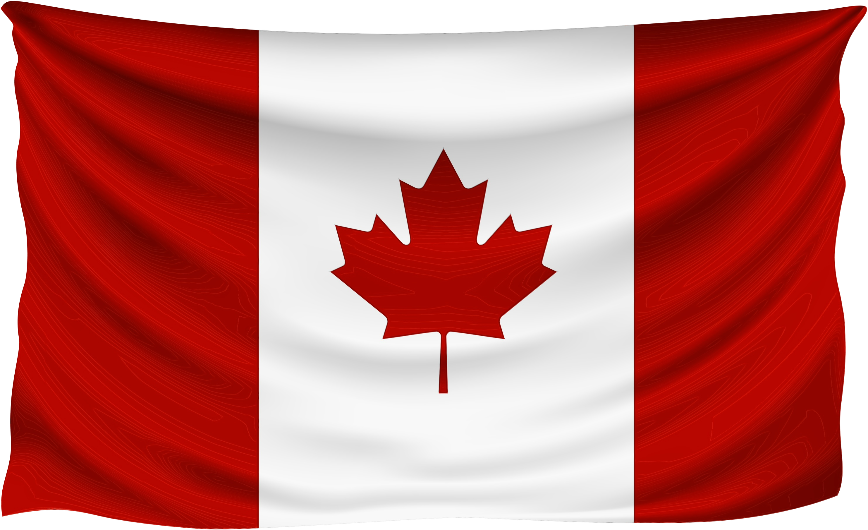 Canadian Flag Waving PNG Image