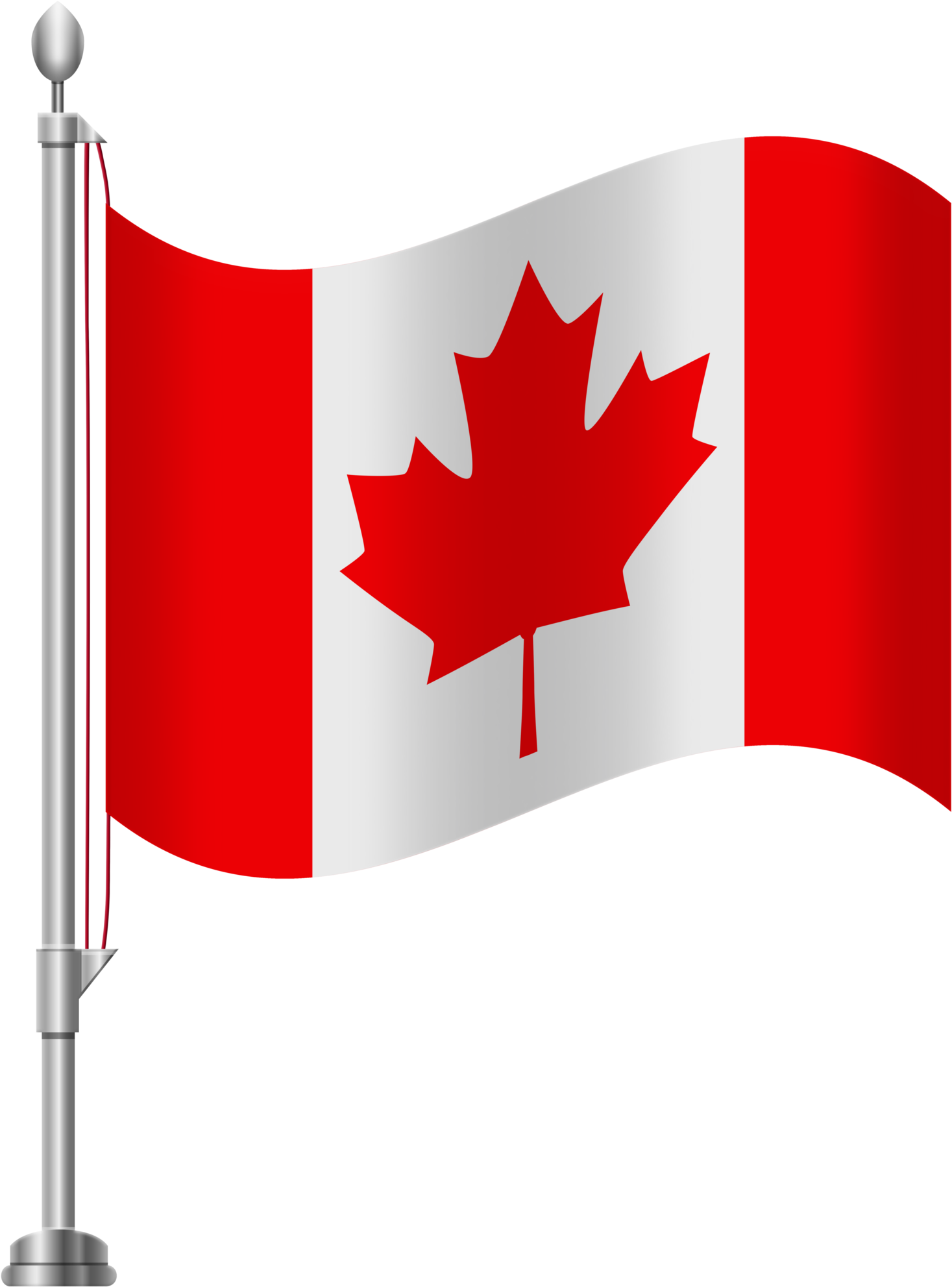 Canadian Flag Waving PNG Image