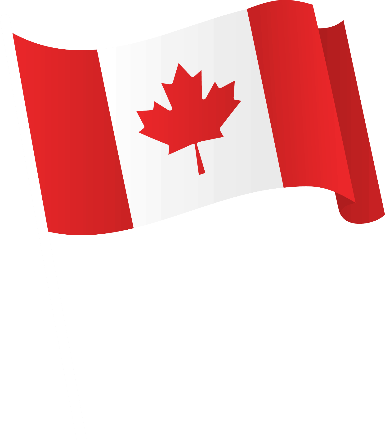 Canadian Flag Waving PNG Image