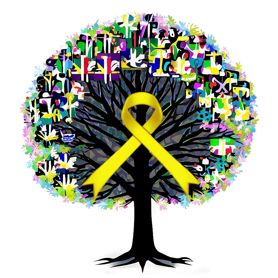 Cancer Ribbon Tree Png Djd91 PNG Image