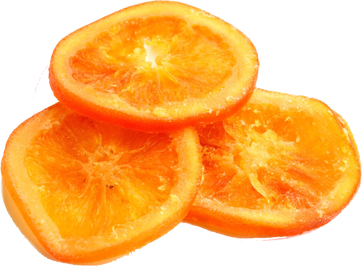 Candied Orange Slices Transparent Background PNG Image