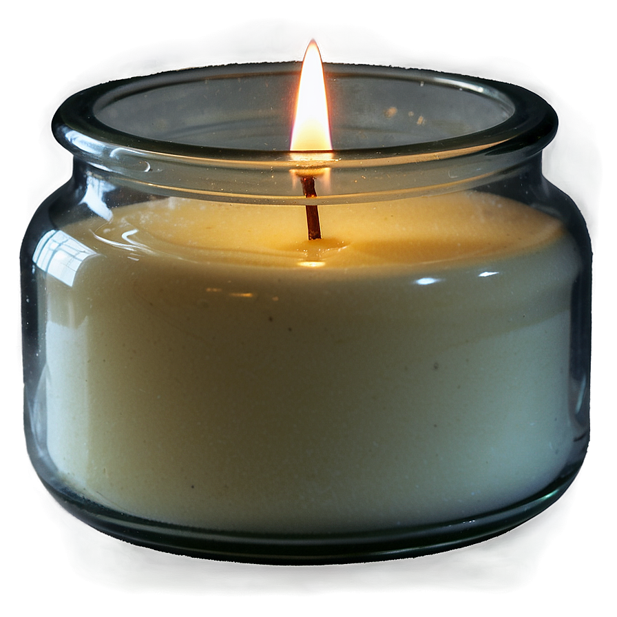 Candle In Glass Jar Png Ple PNG Image