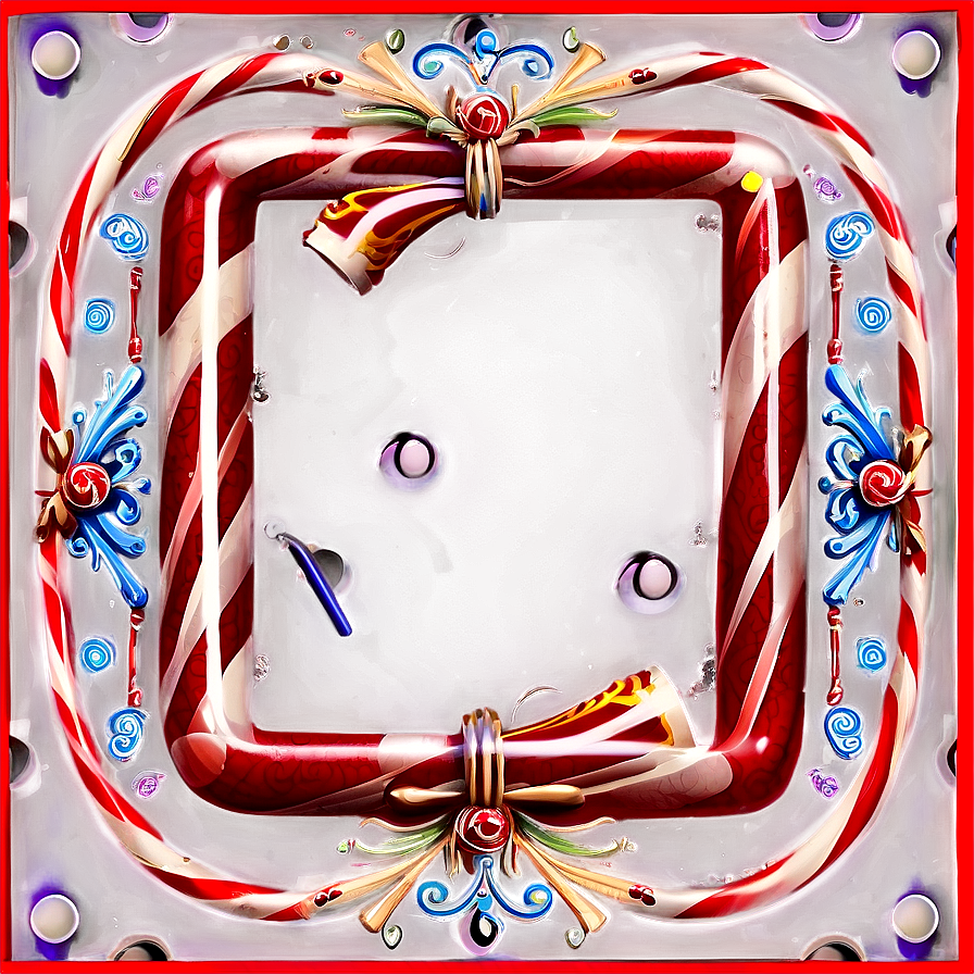 Candy Cane Frame Png Toc56 PNG Image