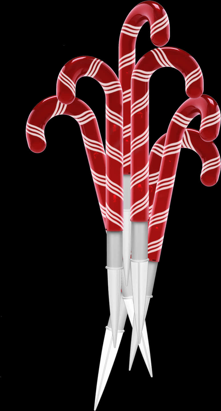 Candy Cane Swords PNG Image