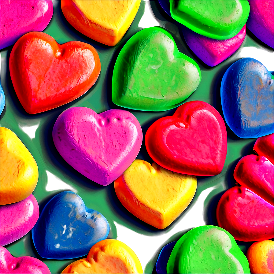 Candy Hearts Png Den PNG Image