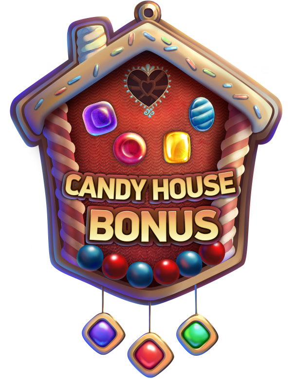 Candy House Bonus Sign PNG Image