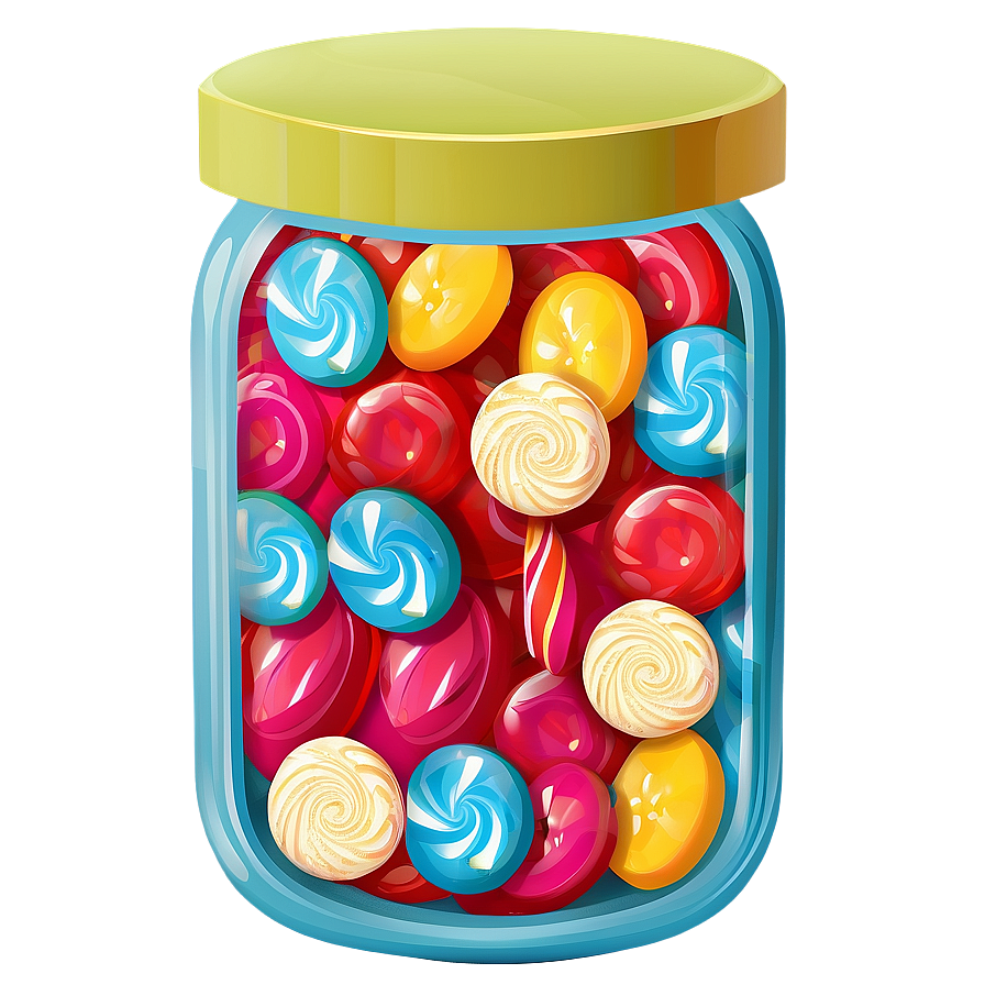 Candy Jar Illustration Png 06292024 PNG Image