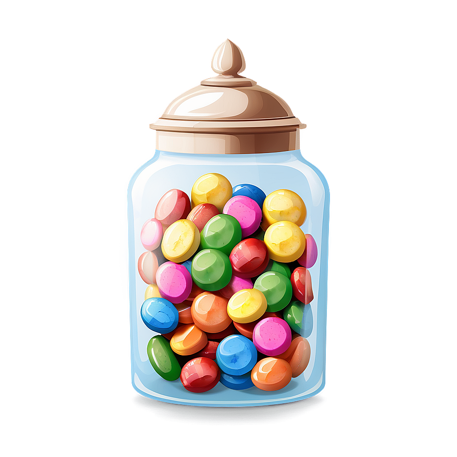 Candy Jar Illustration Png Piv52 PNG Image