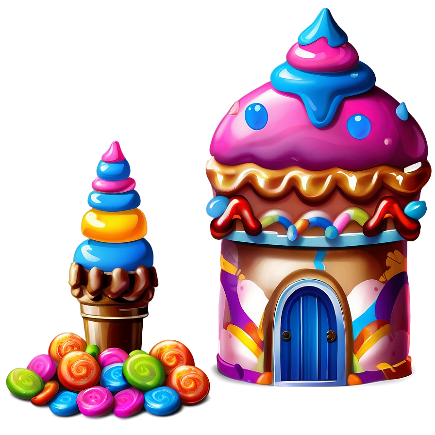 Candyland Confectionery Castle Png 06202024 PNG Image