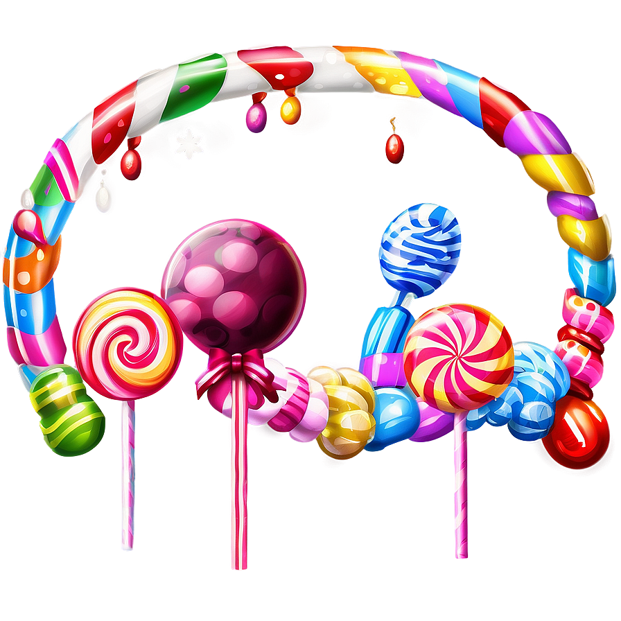 Candyland Festive Decorations Png 36 PNG Image