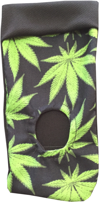 Cannabis Leaf Fabric Pattern PNG Image