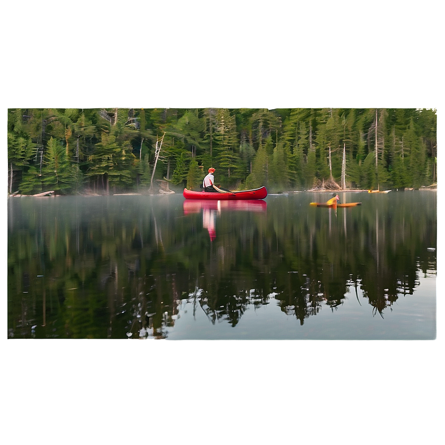 Canoeing On Maine's Lakes Png 41 PNG Image