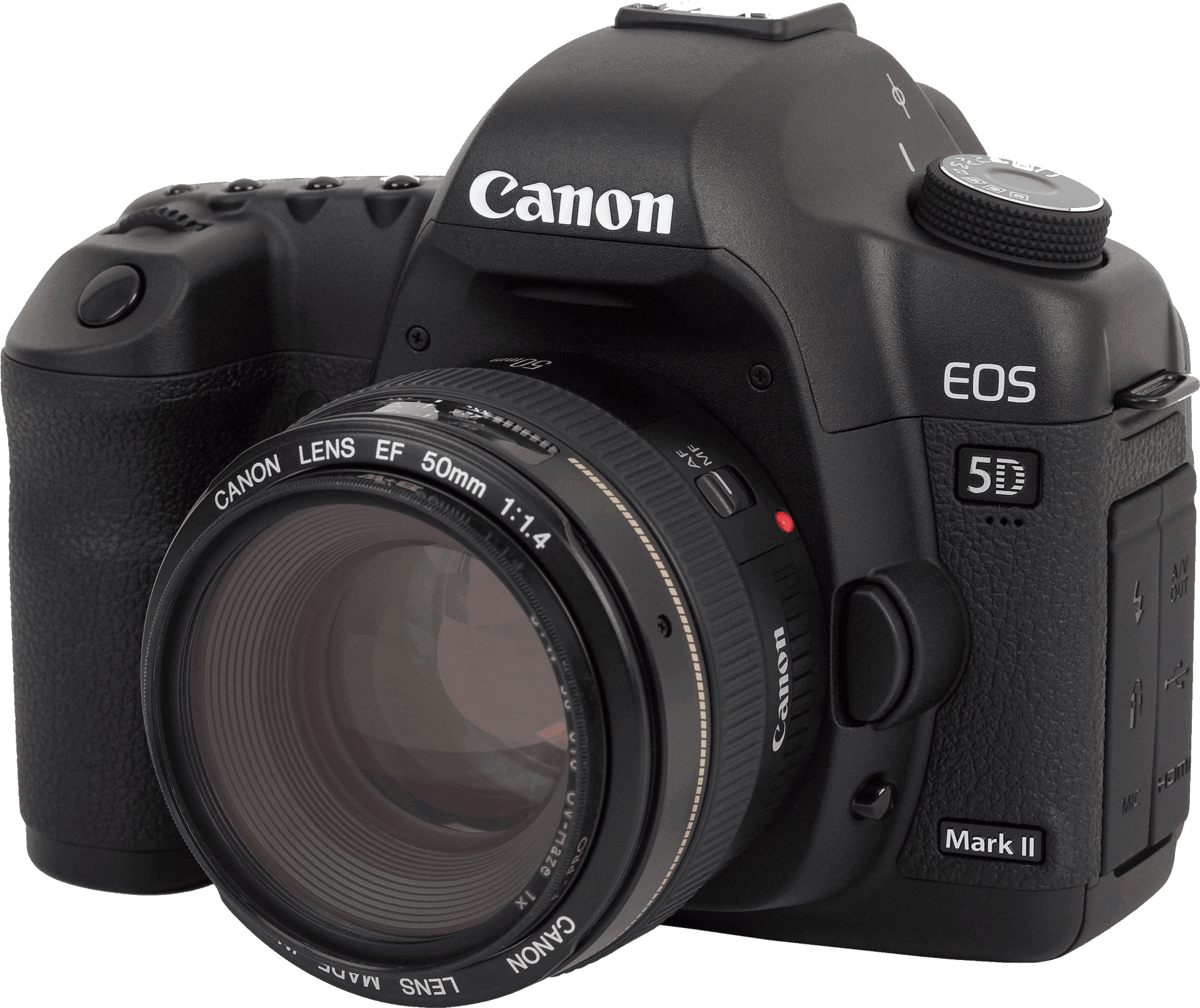 Canon E O S5 D Mark I Iwith Lens PNG Image