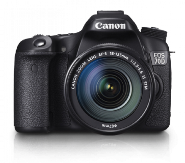 Canon E O S70 D D S L R Camera PNG Image