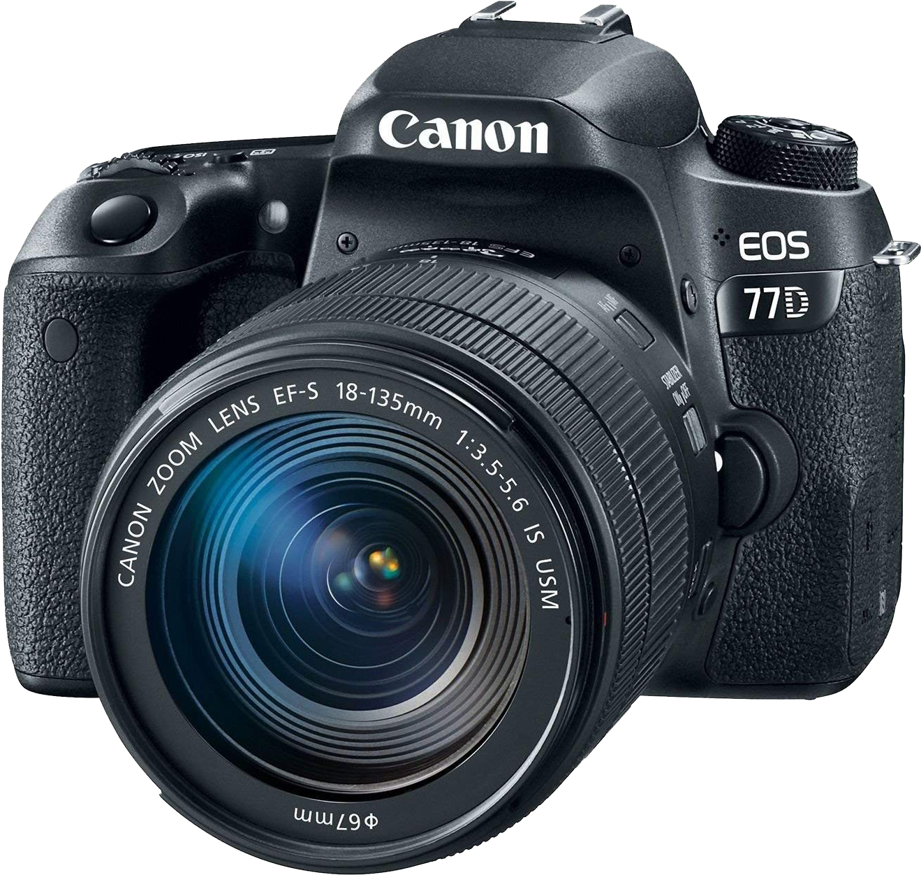 Canon E O S77 D D S L R Camera PNG Image