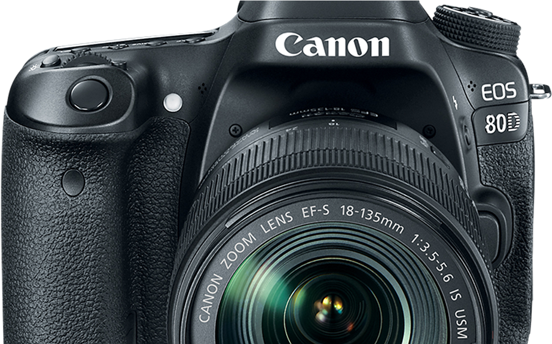 Canon E O S80 D D S L R Camera PNG Image